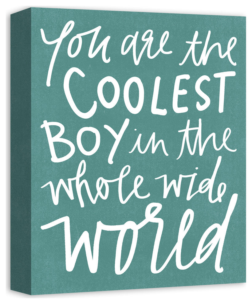 Coolest Boy in the World 11x14 Canvas Wall Art