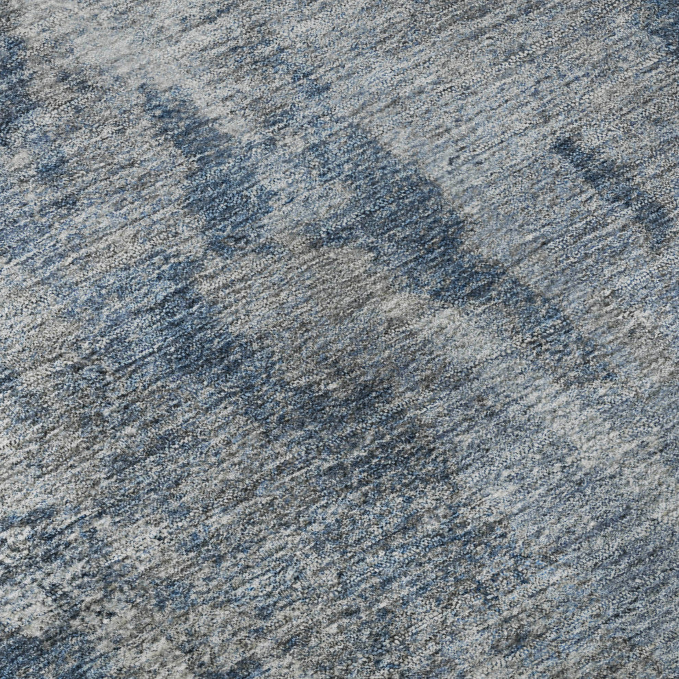 Premium Machine Washable Mayfield AMF573 Blue 3' x 5' Rug