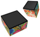 "Secret Garden II & III" Reverse Printed Beveled Art Glass Table, Set of 2