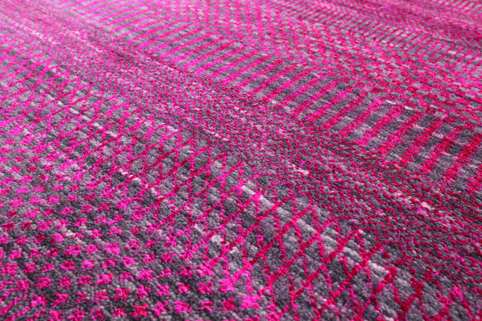 Hand-Knotted Super Savannah Gabbeh Wool and Silk Rug 8' 0" X 16' 3" Q6071