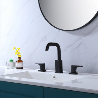 Deck Mounted Two-Handle Widespread Bathroom Faucet