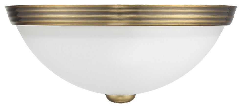 Flush Mount, Warm Brass, 11"