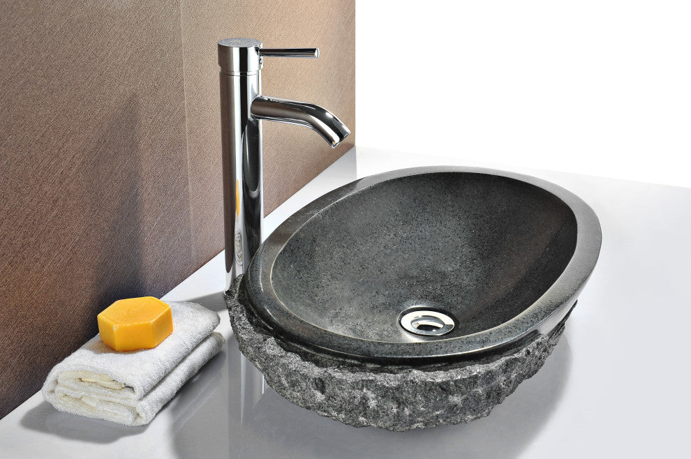 ANZZI Sotiria Series Exotic Stone Bathroom Vessel Sink