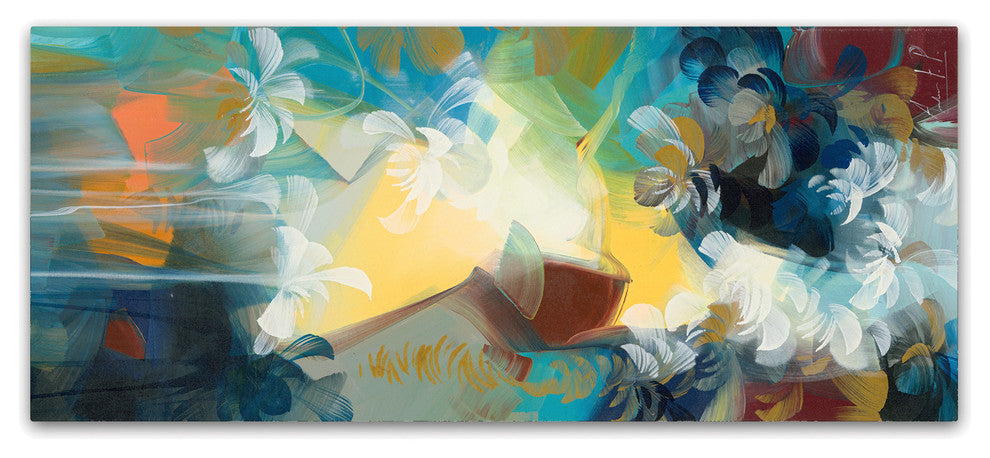 Andrea 'Sunset' Canvas Art, 19"x8"