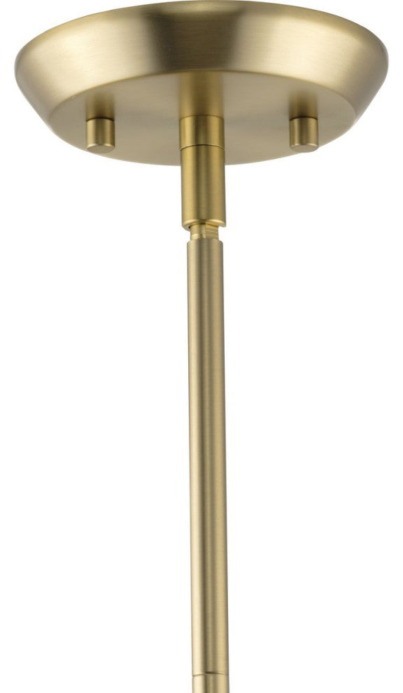 Carillon Collection One-Light Contemporary Pendant, Brushed Gold
