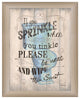 "If You Sprinkle" By Debbie DeWitt Ready To Hang Printed Wall Art, Beige Frame