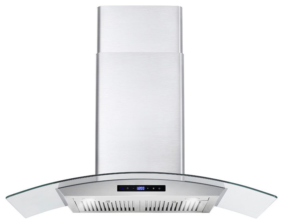 2-Piece Kitchen, 36" 240V Dual Fuel Range and 36" Wall Mount Range Hood