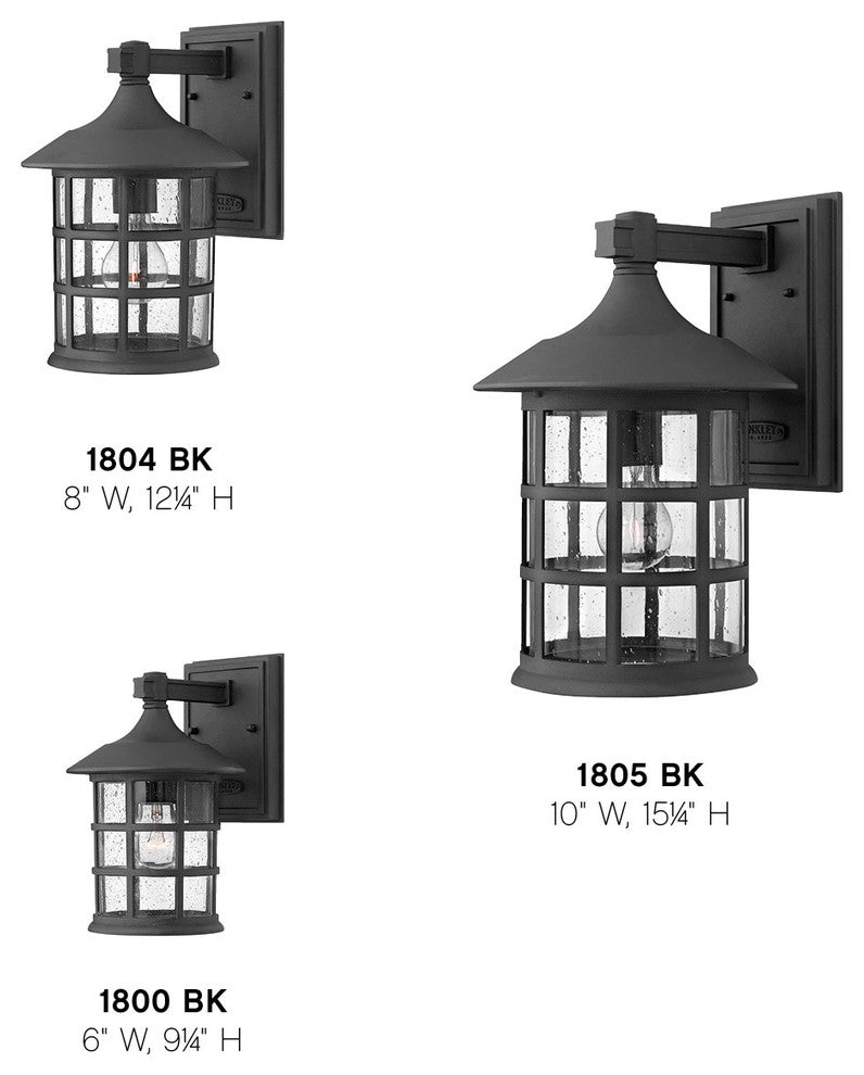 Hinkley Lighting 1800 1 Light Outdoor Wall Sconce From the - Black