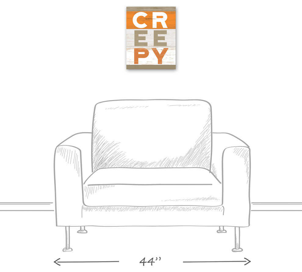 Creepy Wood Slats 11x14 Canvas Wall Art