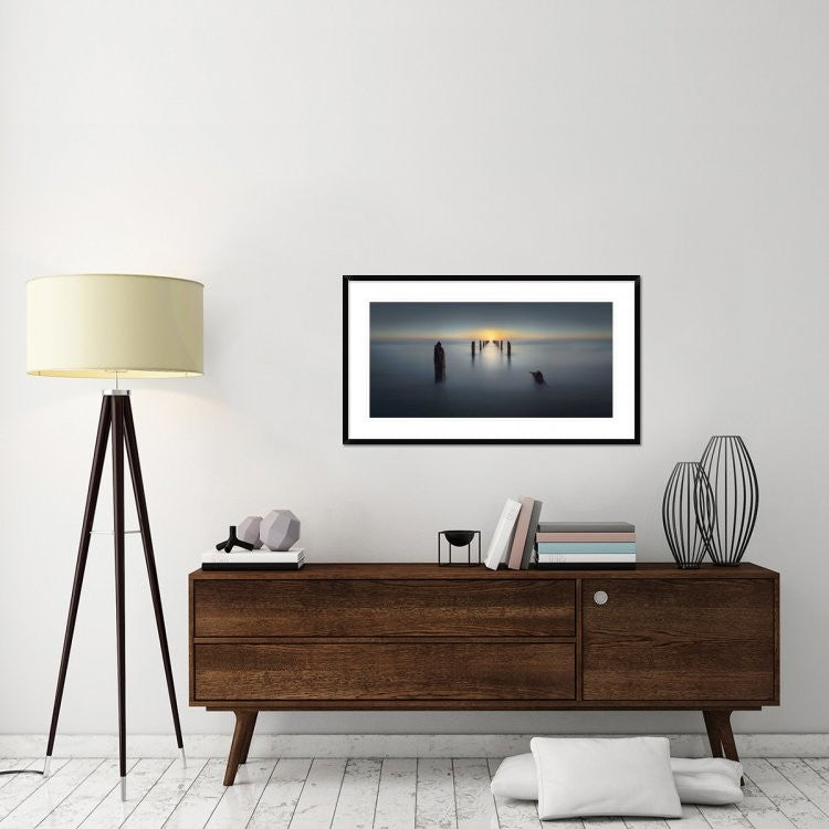 "Last Light" Framed Digital Print by Nadav Jonas, 44x25"