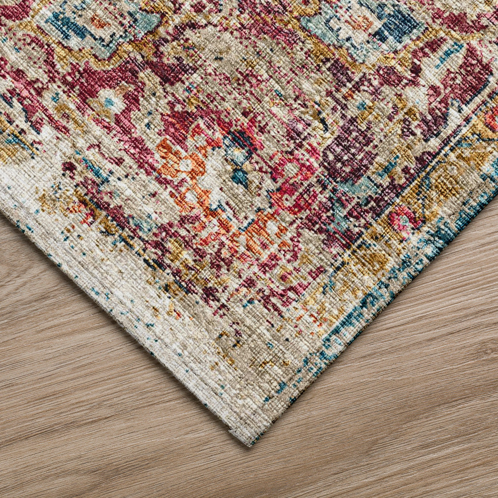 Indoor/Outdoor Marbella MB2 Mediterranean Machine Washable 8' x 10' Rug