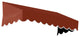 Awntech 3' San Francisco Acrylic Fabric Fixed Awning, Terracotta
