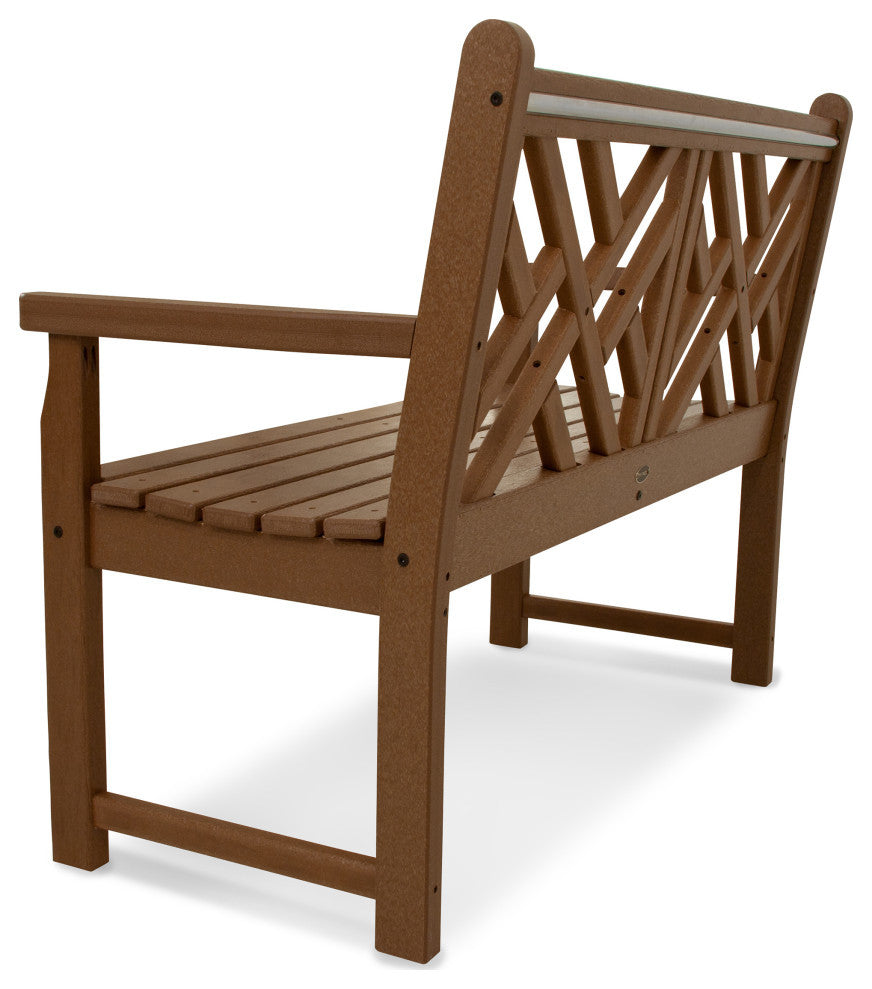 Polywood Chippendale 48" Bench, Teak