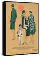 "Green Fashion" Floater Framed Painting Print on Canvas, 20"x30"