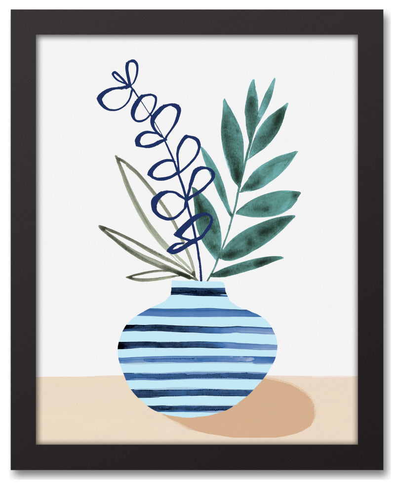 Bluey Potted Plant 11x14 Black Framed Canvas