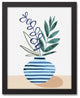 Bluey Potted Plant 11x14 Black Framed Canvas