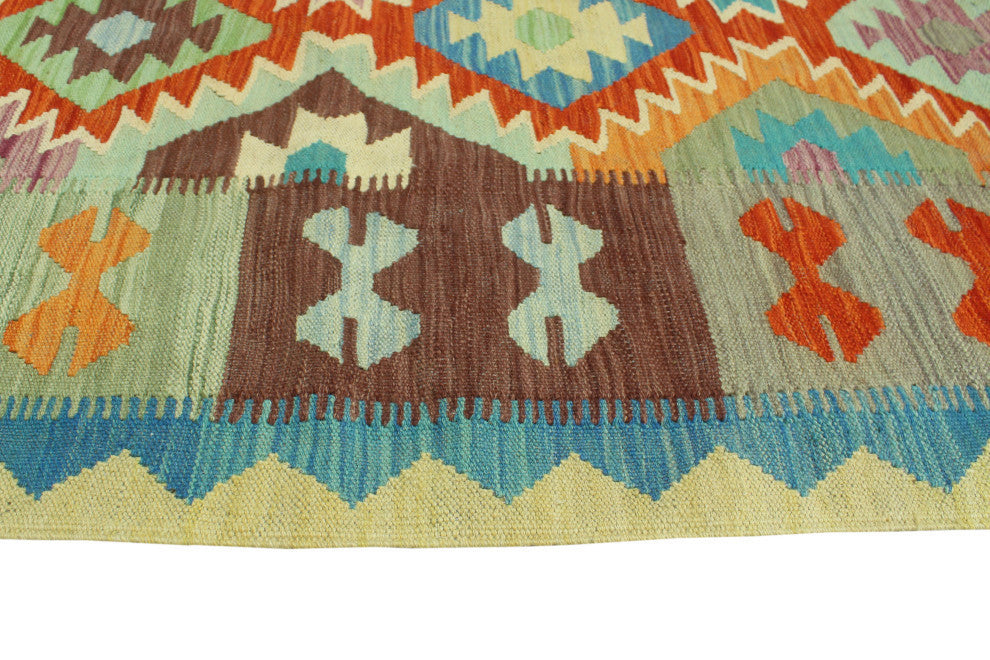 Sangat Kilim Debra Red/Blue Rug, 4'10x6'7