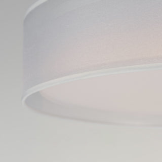 Maxim 10227 Prime 25"W LED Flush Mount Drum Ceiling Fixture - Grass Cloth