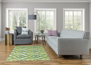 Hipster Soft Chenille Area Rug, Green, 4'x6'