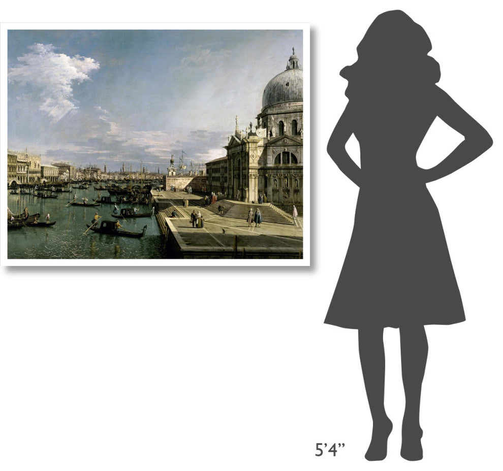 "Venice, Church of the Blessed Sacrament" Print by Canaletto, 46"x36"