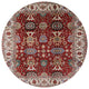 Ahgly Company Indoor Round Mid-Century Modern Area Rugs, 7' Round