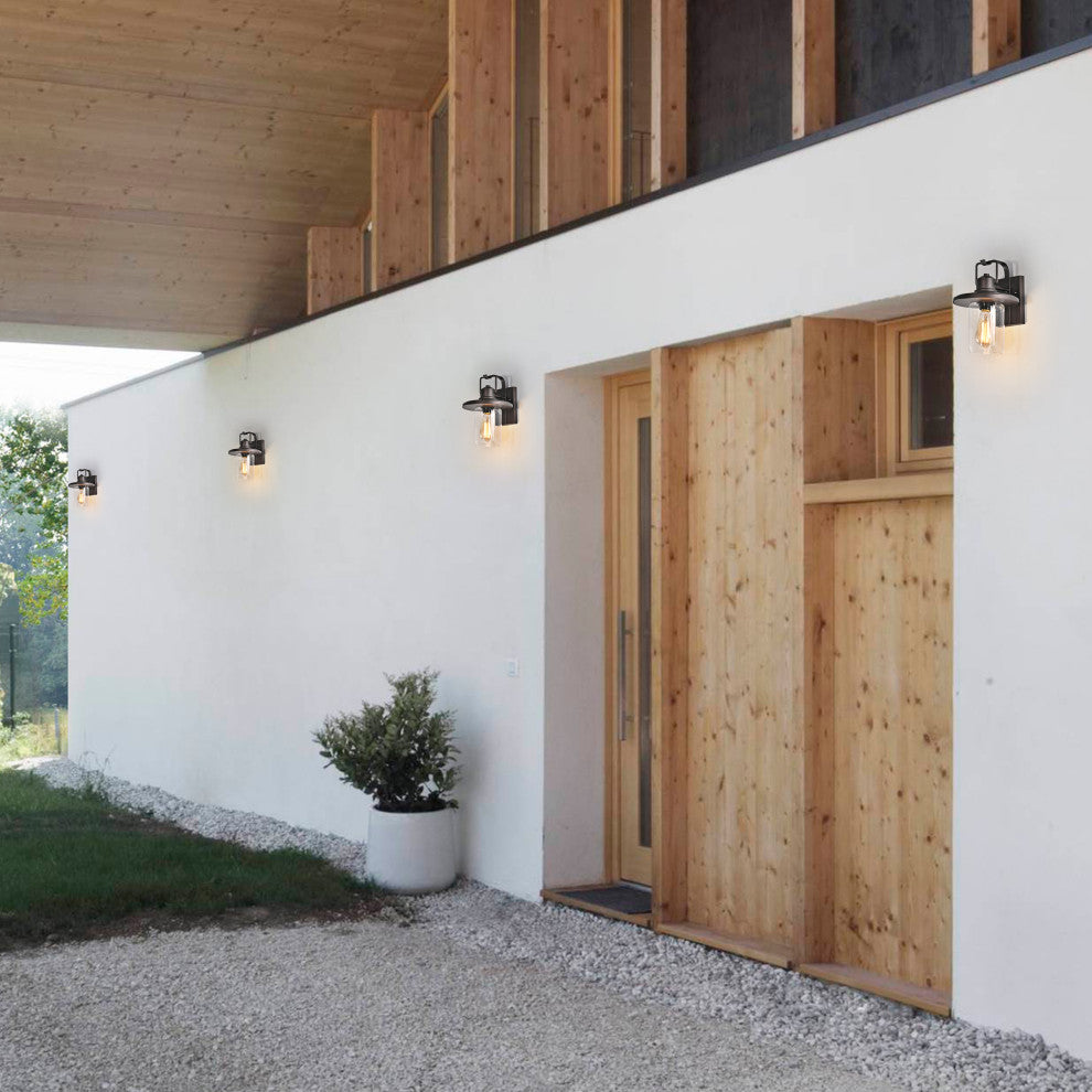 CHLOE Lighting Christopher Transitional 1-Light Rubbed Bronze Outdoor Sconce