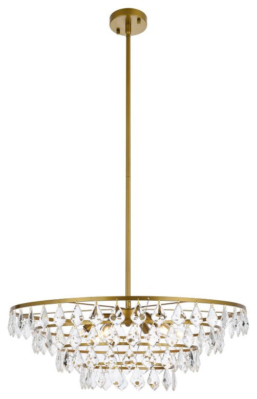 Evan 28" Pendant, Brass