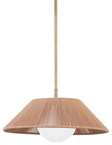 Troy Lisbon 1-LT Small Pendant F3321-PBR, Patina Brass