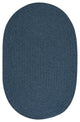 Colonial Mills Bristol WL01 Federal Blue Traditional Area Rug, Oval 8'x11'