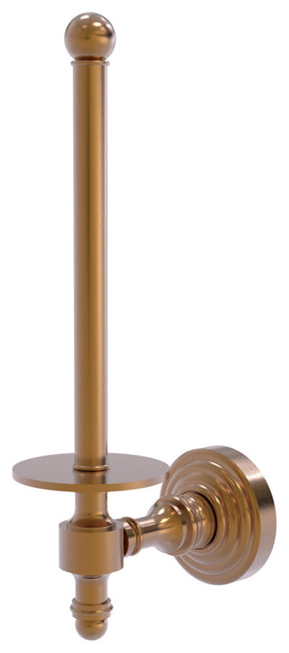 Retro Wave Upright Toilet Tissue Holder, Brushed Bronze