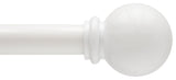 KenneyÂ® Alanis 5/8" Decorative Window Curtain Rod, White, 28-48"