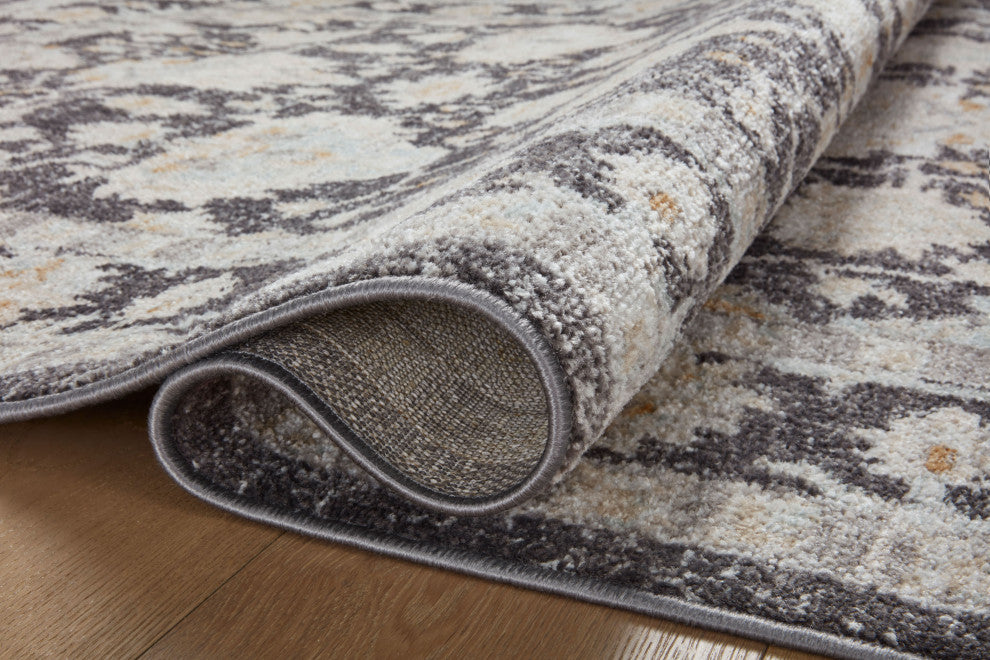 Loloi II Monroe Charcoal / Natural 5'-3" x 7'-9" Area Rug