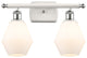 Innovations 516-2W-WPC-G651-6 2-Light Vanity Light, White, Polished Chrome