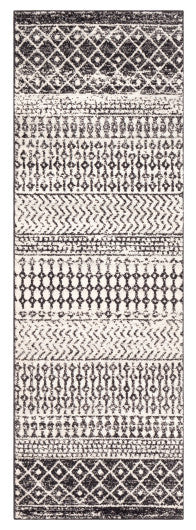 Surya Elaziz ELZ-2307 6' Square Rug, Black/Light Gray/Medium Gray/White