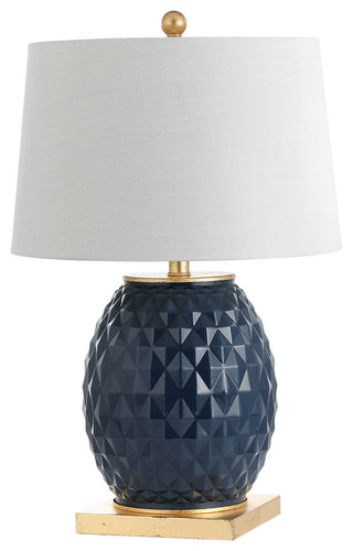 Diamond 25.5" LED Glass and Metal Table Lamp