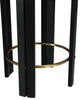 Harrison Upholstered Counter Stool, Black, Black Finish