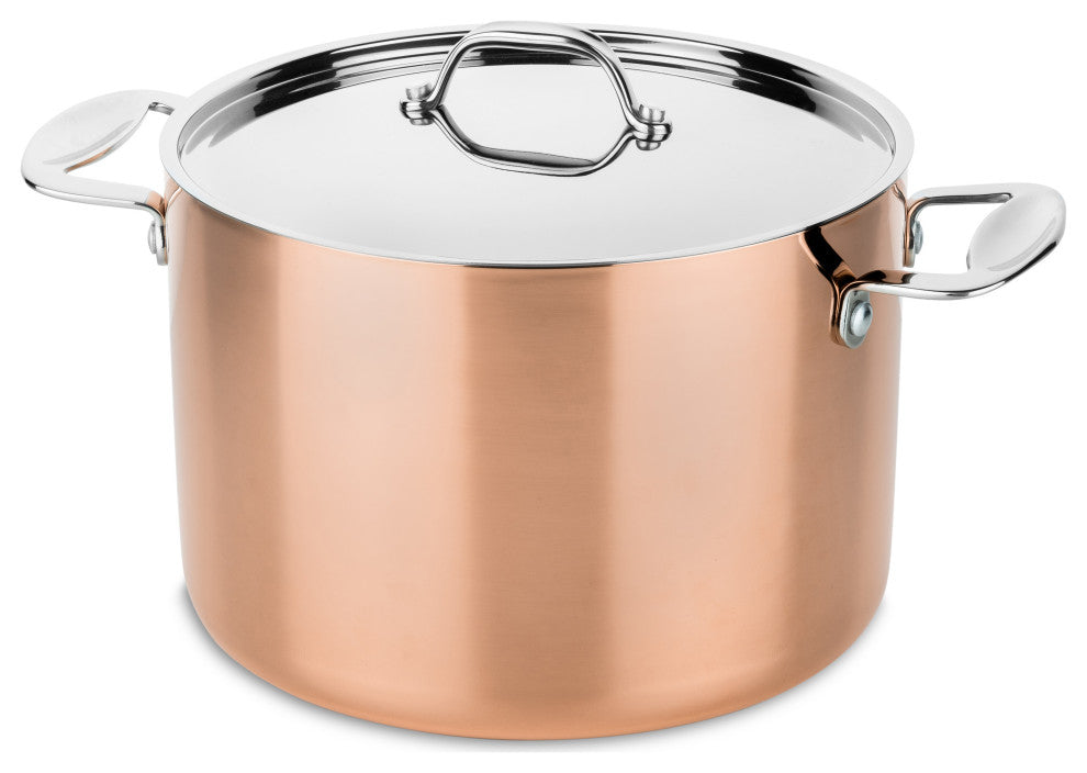 Toscana Deep Pot, Copper, 10"dia
