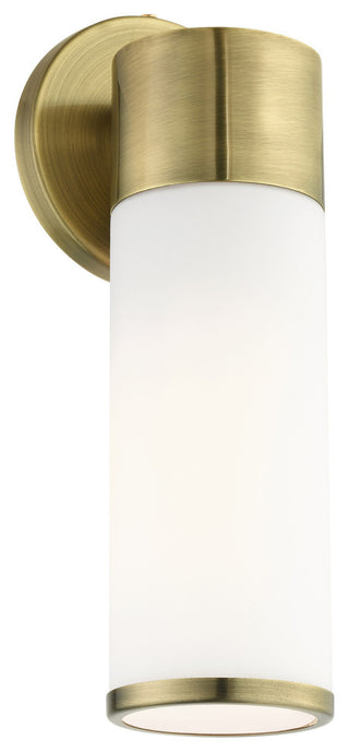 Antique Brass Contemporary, Minimal, Urban, Clean Single Sconce
