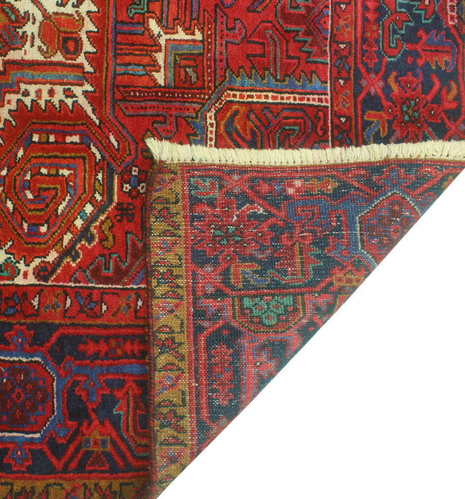 Vintage Heriz Dudley Red/Charcoal Rug, 10'0x12'7