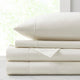 Croscill Sateen Weave 500TC 100% Egyptian Cotton Sheet Set, Ivory, King