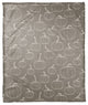 Gray Pumpkin Pattern 50x60 Coral Fleece Blanket