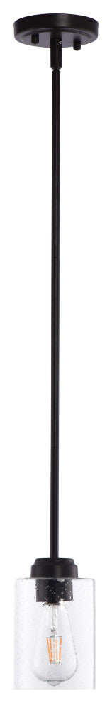 Lazzur Loing 1 Light 4" Matte Rubbed Oil Bronze Pendant