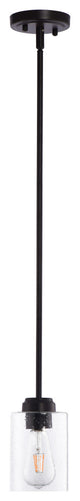 Lazzur Loing 1 Light 4" Matte Rubbed Oil Bronze Pendant