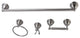 Kingston Brass 4-Piece Towel Bar Bathroom Hardware Set, Brushed Nickel