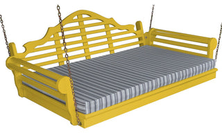 Pine Marlboro Swingbed, Canary Yellow, 5 Foot