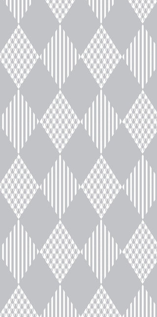 Check It Twice Decorative Holiday Geometric Print Bath Towel, Gray