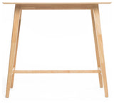 GDF Studio Margaret Natural Walnut Finish Wood Bar Table, Oak Finish