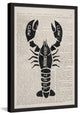 "Lobster Contour" Framed Painting Print, 24"x36"