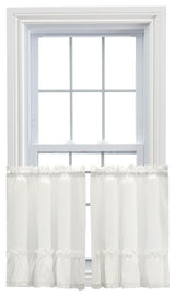 Madelyn Ruffled Victorian Tiers, Natural, 82"x30"