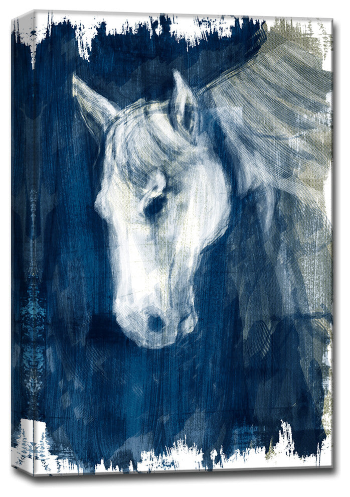 Ready2HangArt 'Horse Blues' Gallery Wrapped Canvas Art, 20 in